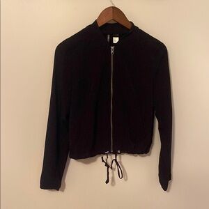 Women's Black Bomber Jacket
